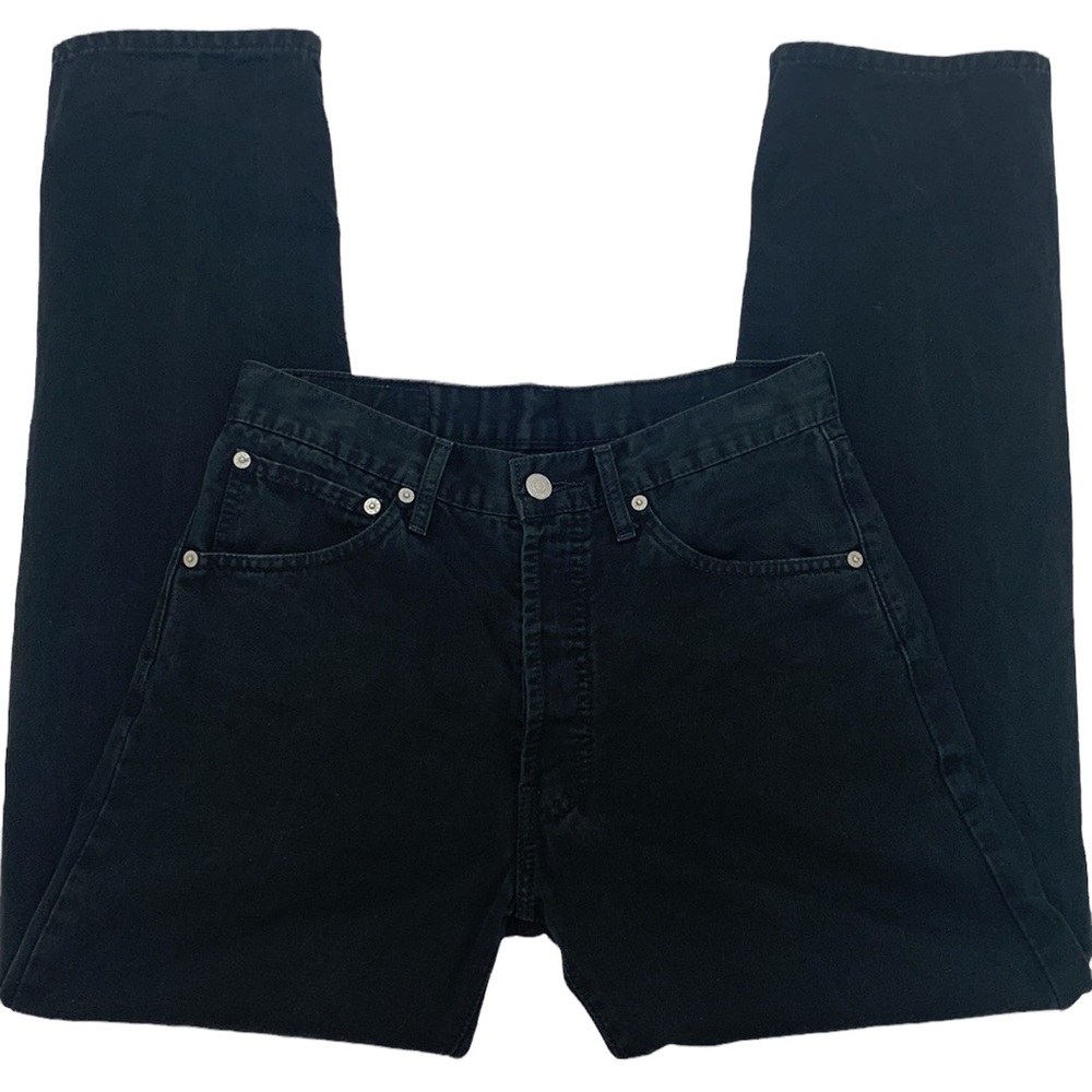 Levi’s 551 Black Denim Button Fly Straight Leg Jeans W30